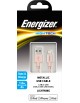 Cablu Energizer Lightning Metallic/Textil, 1.2m, Rose