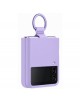 Accesoriu Samsung Carcasa Galaxy Flip4 Silicon cu Inel Violet